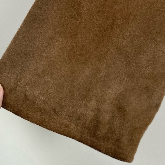 J. Crew vintage chore / car jacket. Rich brown suede with quilted lining. Size L - Picture 3 of 6